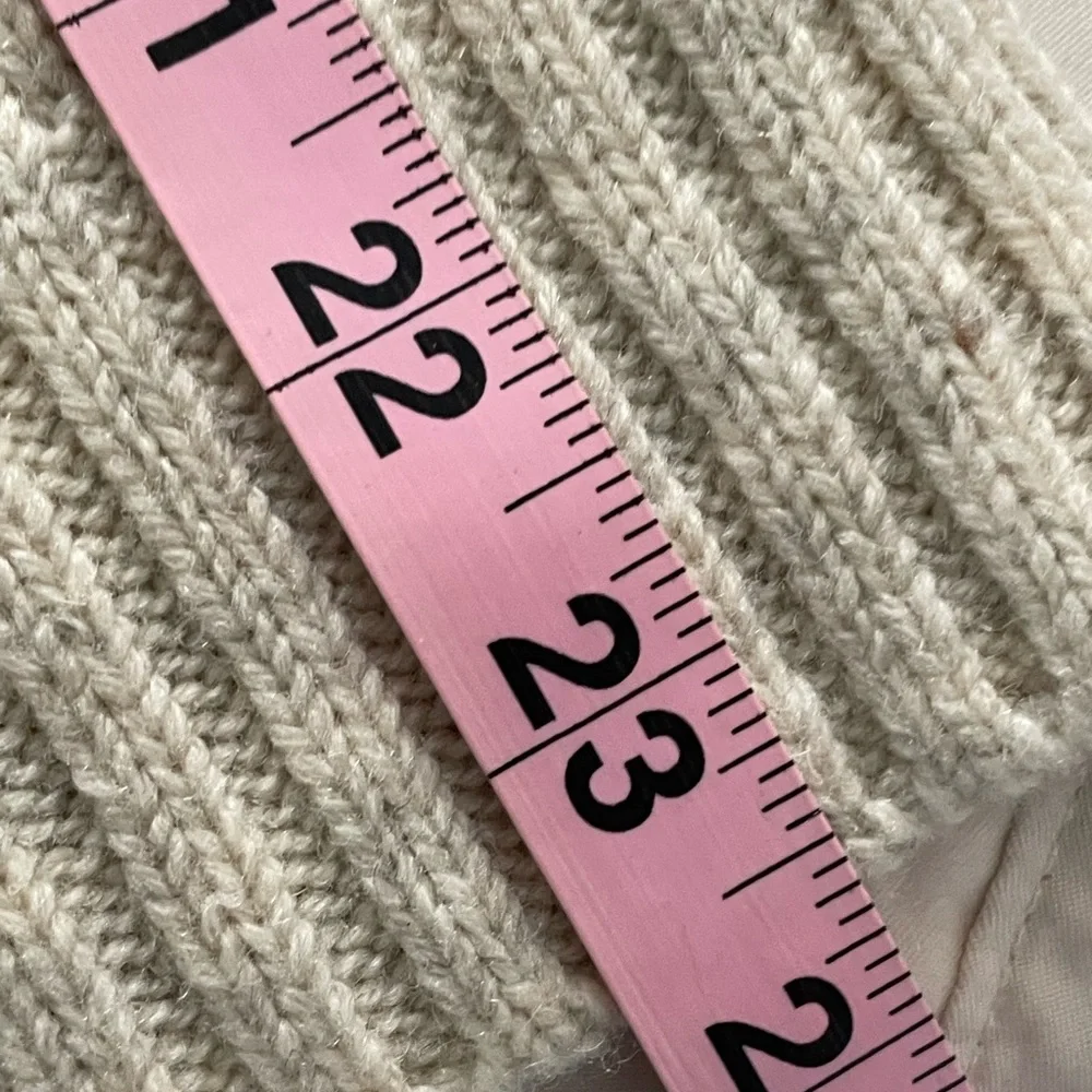 H&M Wool Blend Knit Pullover Sweater Natural Tan NWOT